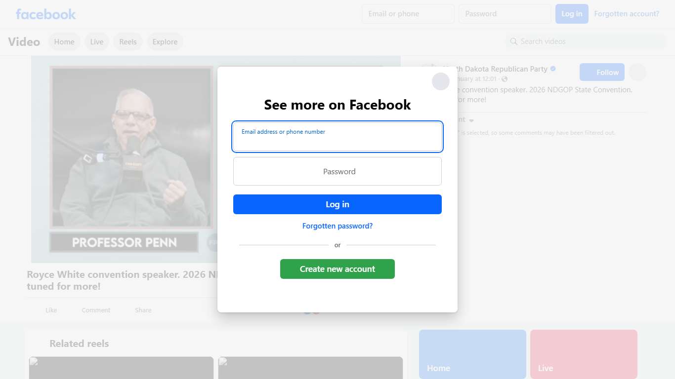 Royce White convention speaker. 2026 NDGOP State Convention. Stay tuned for more! North Dakota Republican Party Facebook